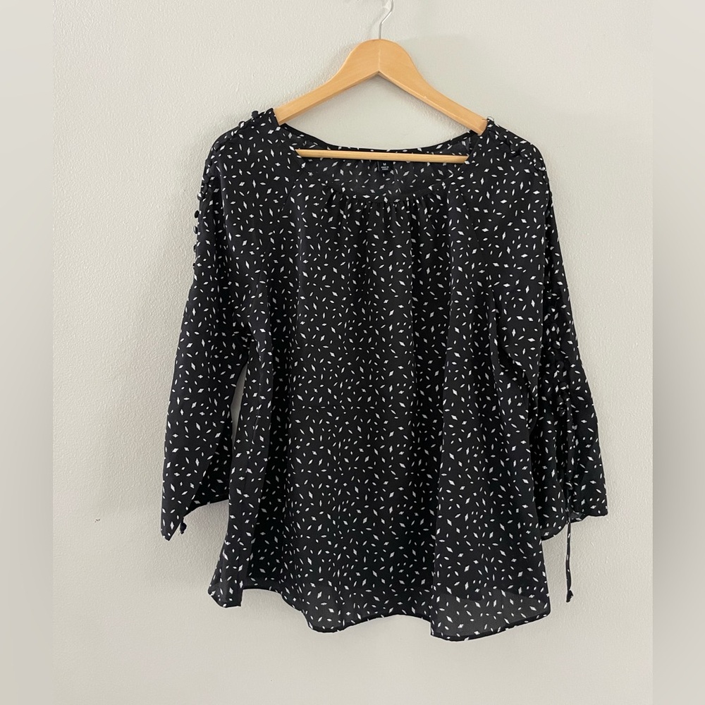 Zac & Rachel Black and White Blouse